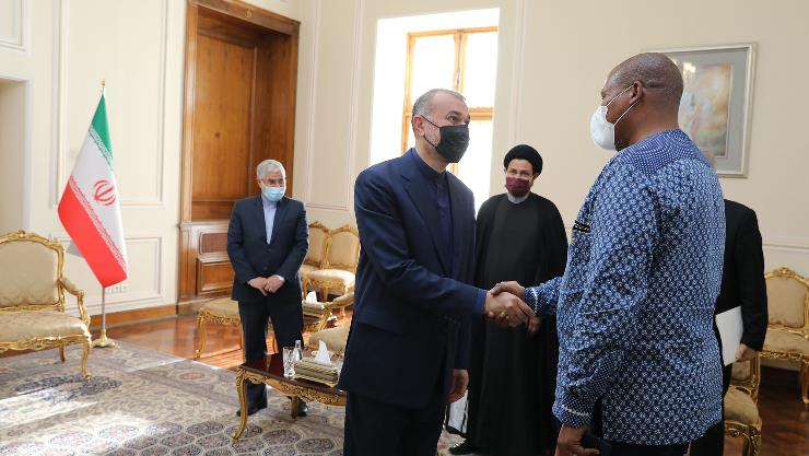 Iran's foreign minister meets with grandson of Nelson Mandela
