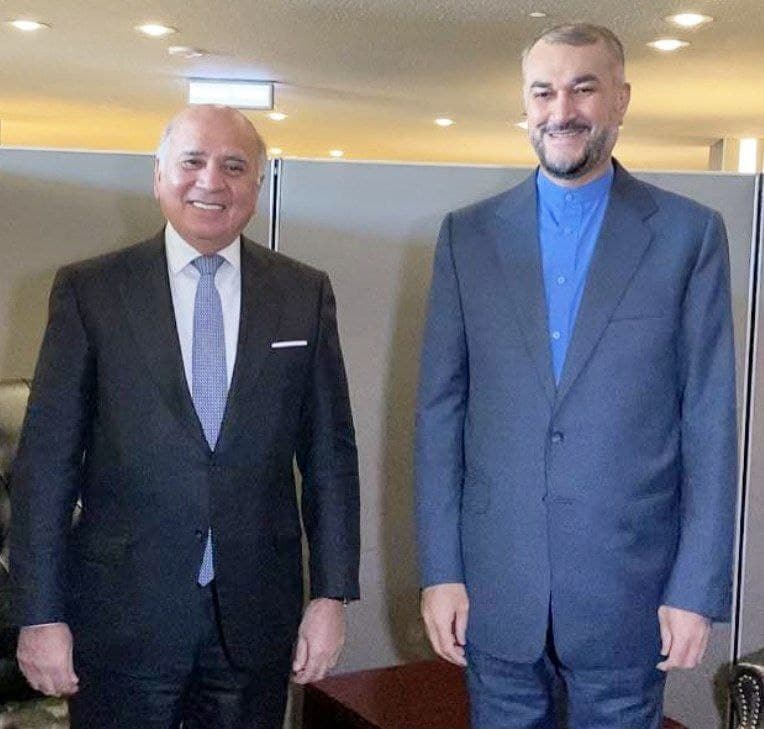 Iran-Iraq FMs meet in New York