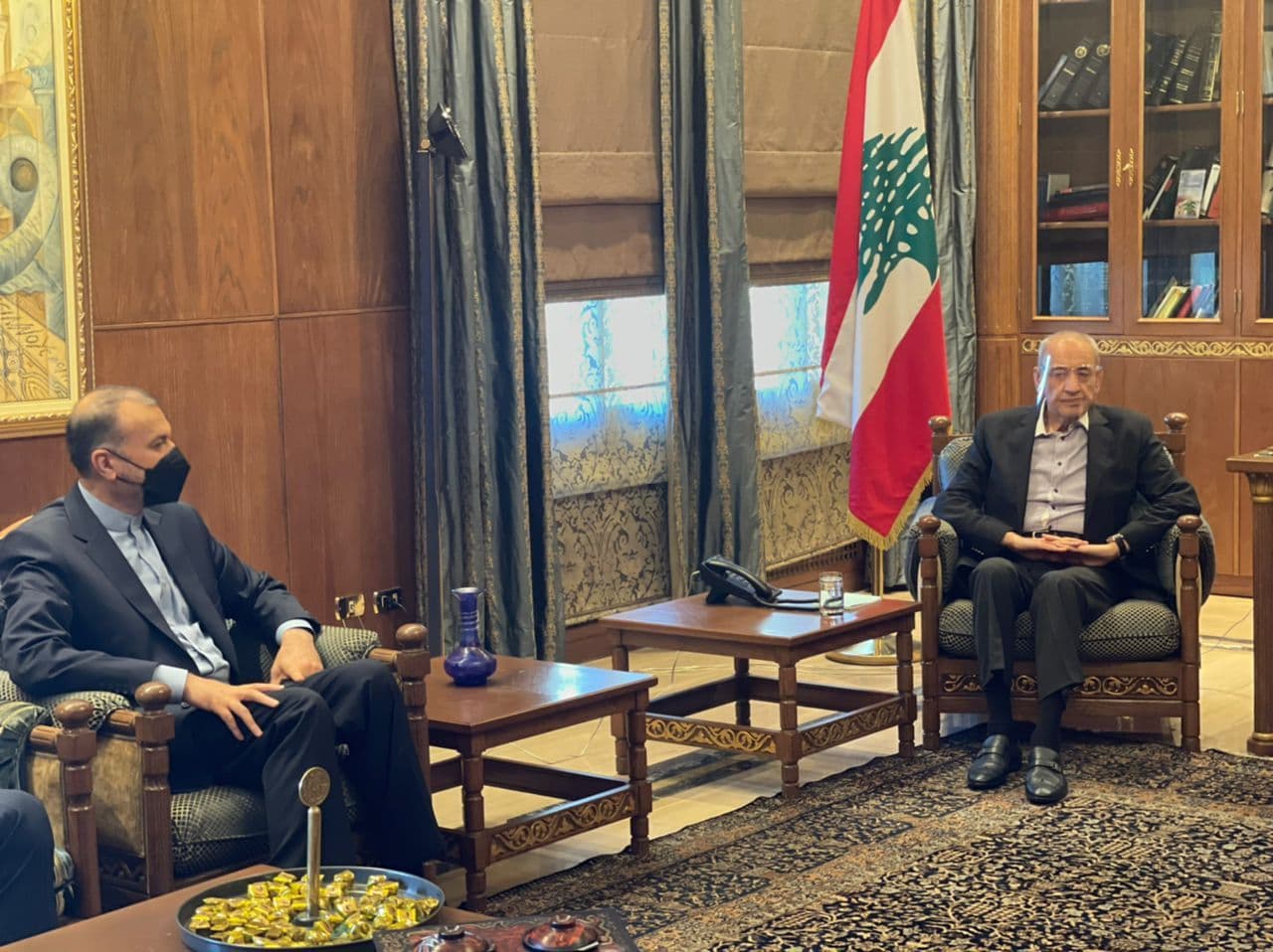 Iran’s FM, Lebanon’s Parl. Speaker meet in Beirut