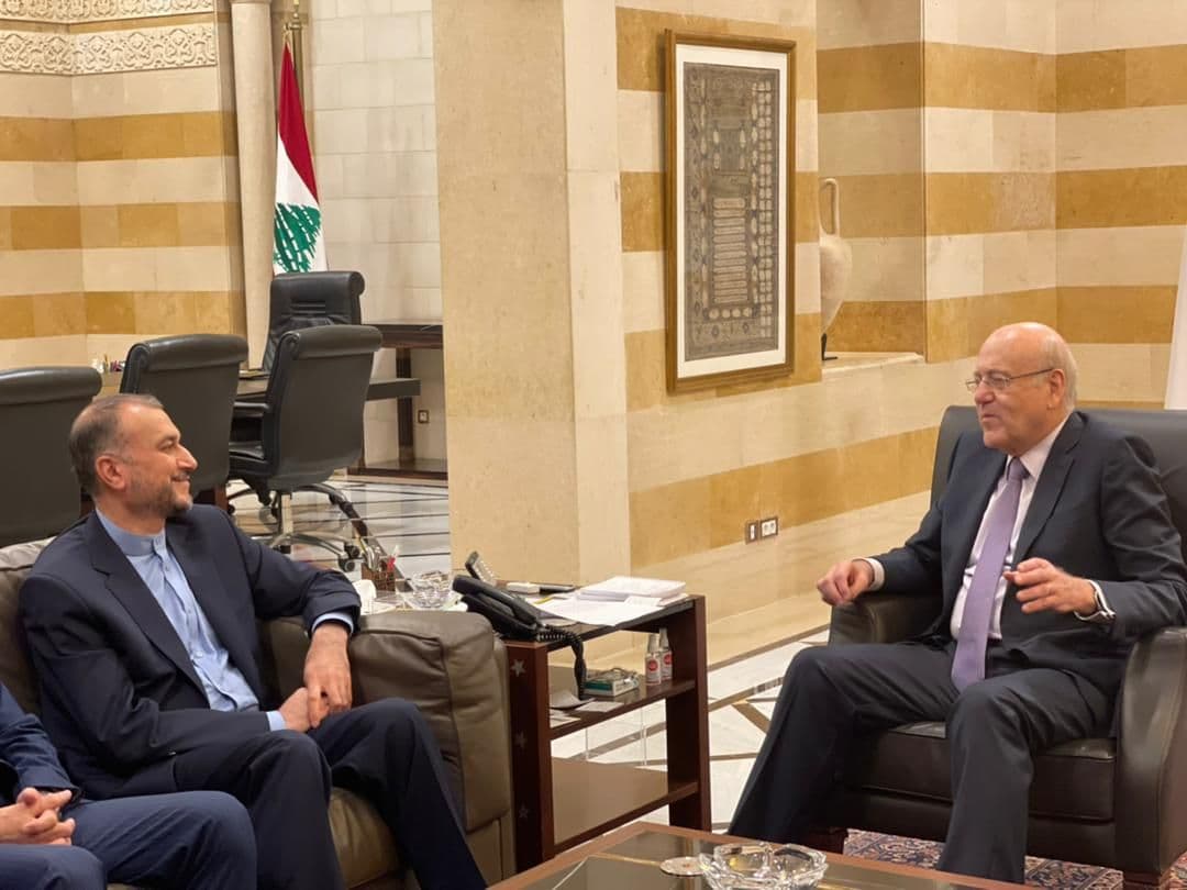 Iranian FM meets Lebanese PM in Beirut